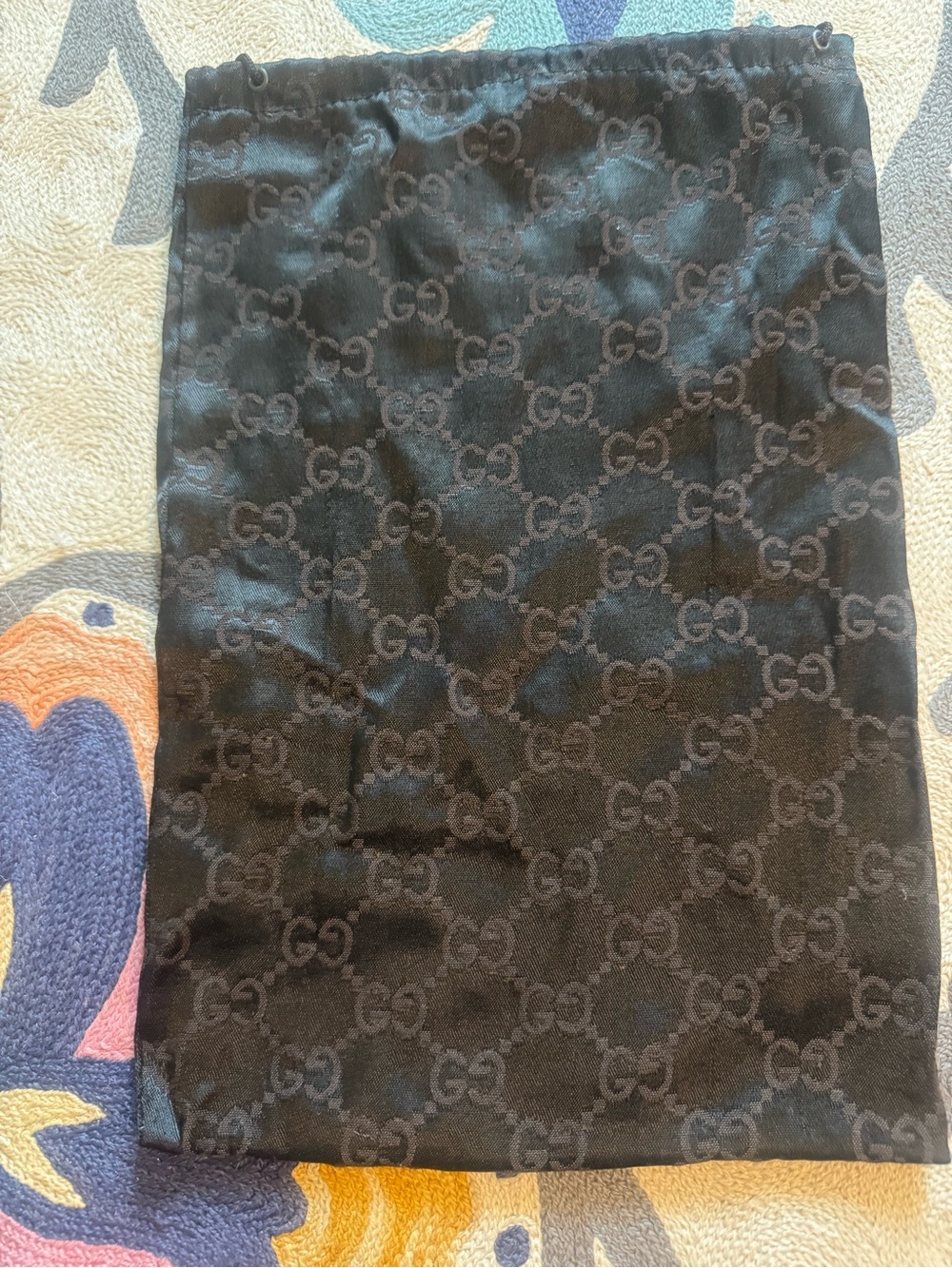 Gucci drawstring dust bag